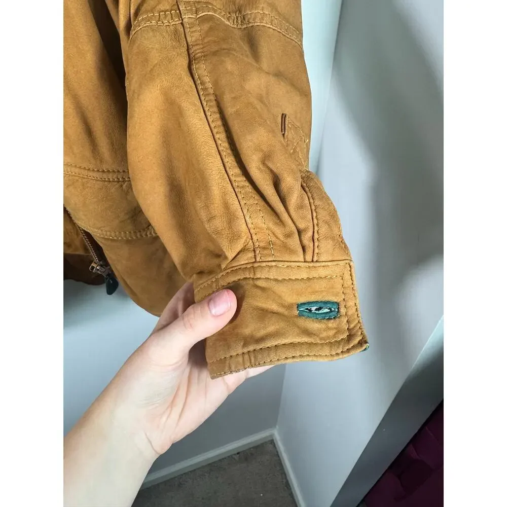 Vintage Marc by Andrew Marc Tan Brown Leather Jacket Size Small